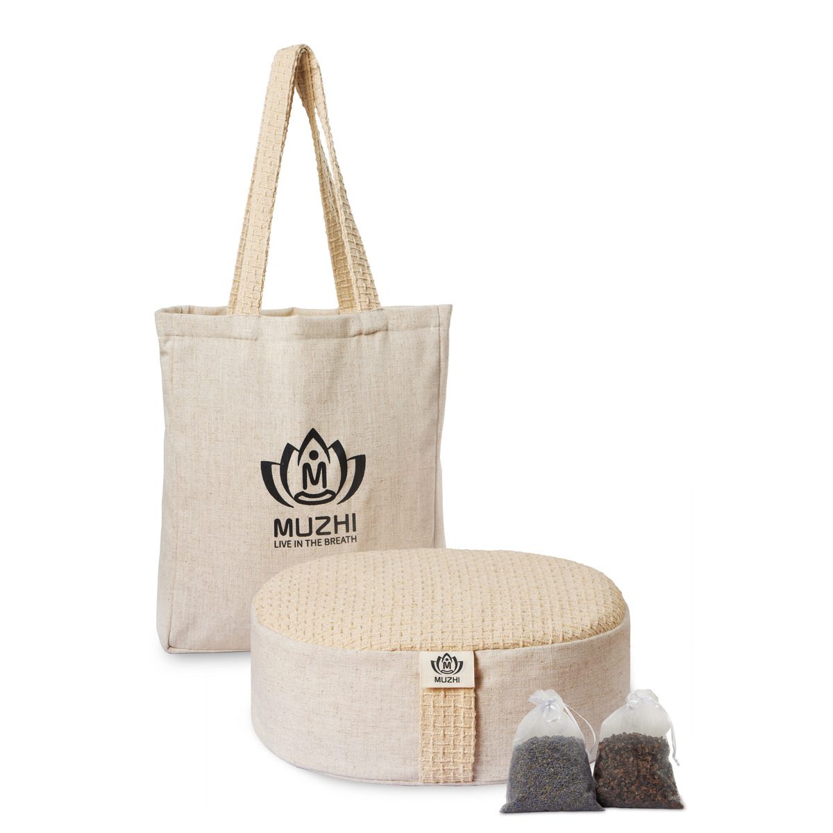 Home accessory set with tote and filling bags