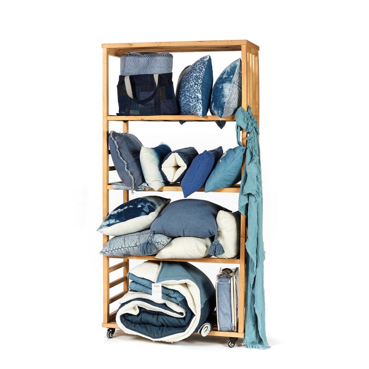Navy and white bedding collection