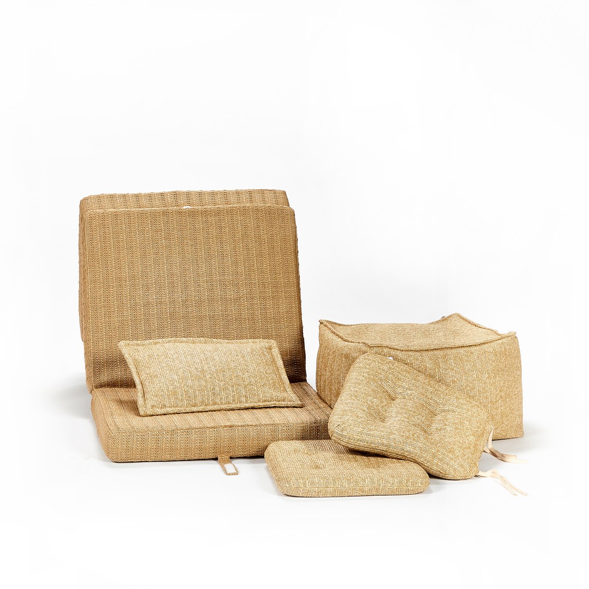 Compressed sofa components — in-house compression line