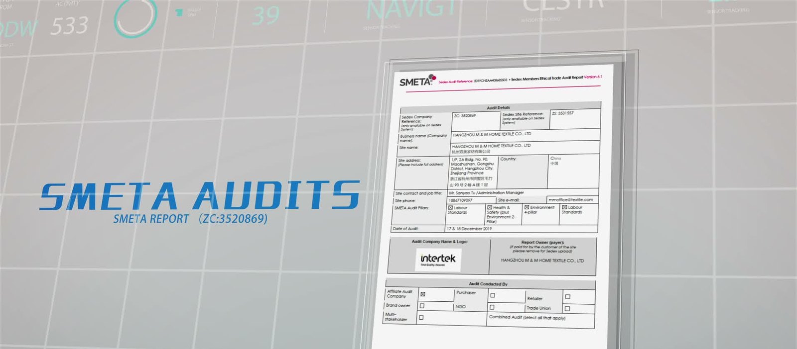 Audit and social compliance records